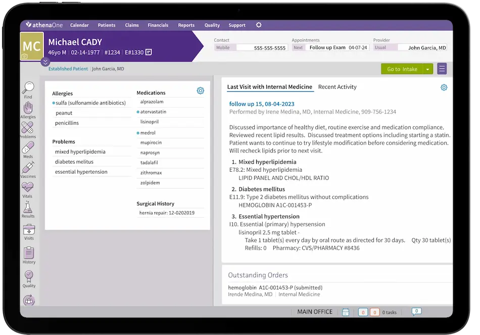 athenaCollector EMR Software EHR and Practice Management Software
