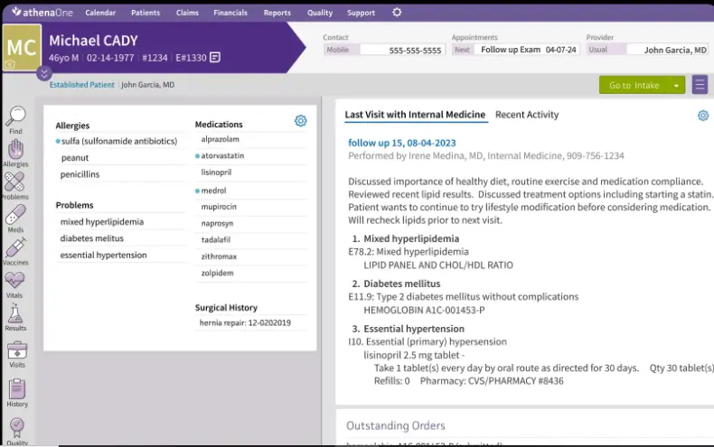 athenaOne EHR Software EHR and Practice Management Software
