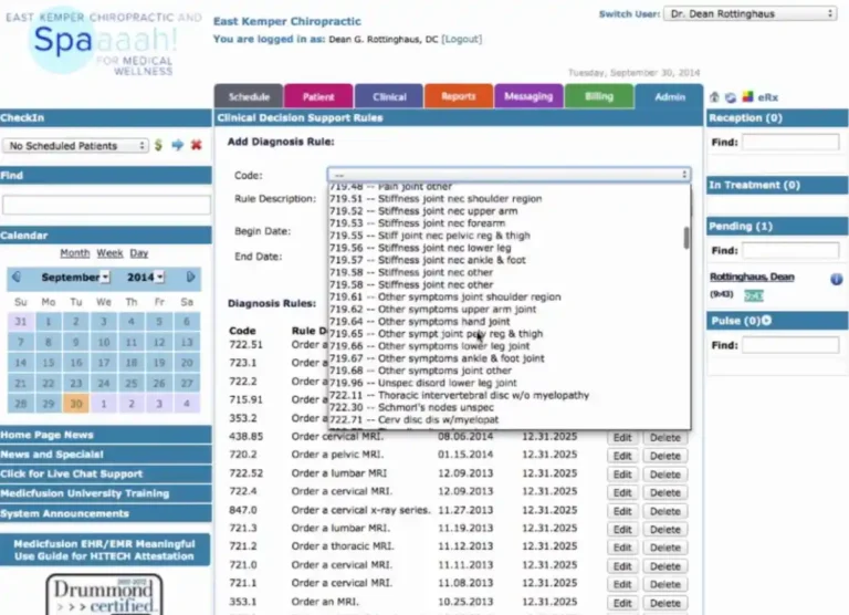 MedicFusion EHR Practice Management Software Diagnosis
