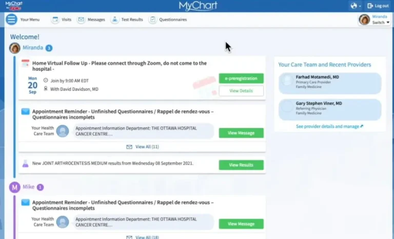 MyChart-Patient-Portal-EMR-Software-by-Appointment-Demo