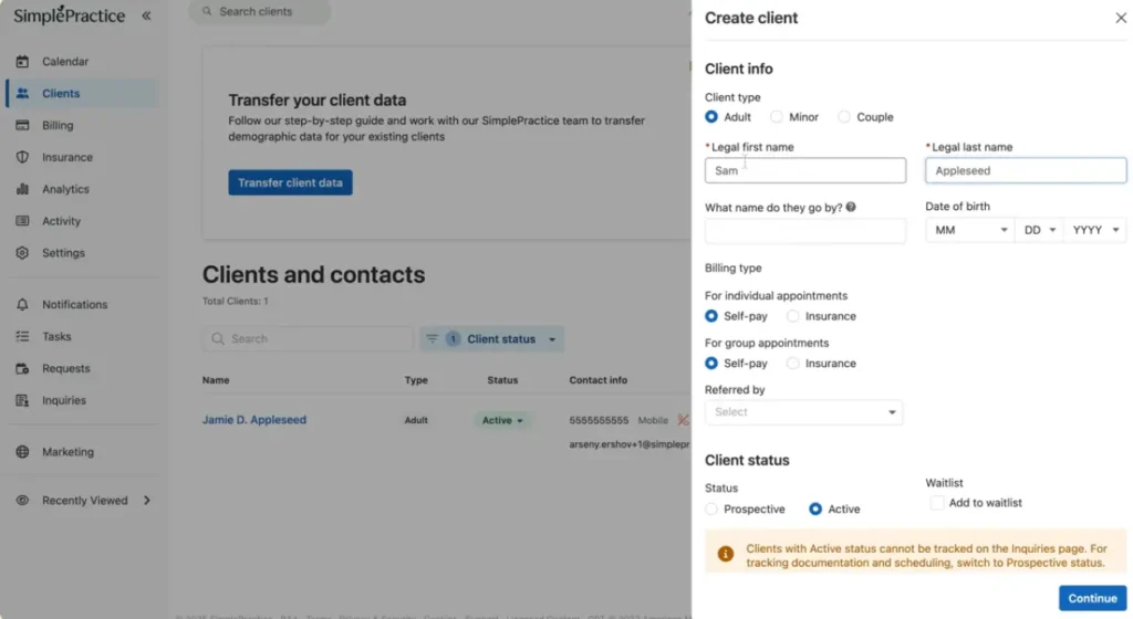 SimplePractice Practice Management Software EHR and Practice Management Software