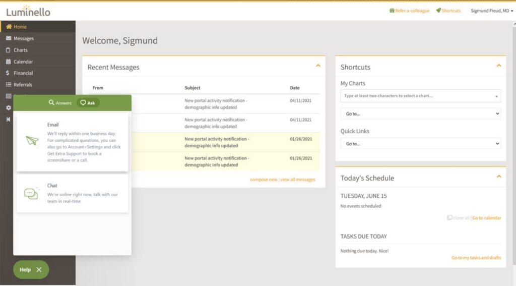 Luminello EMR Software EHR and Practice Management Software