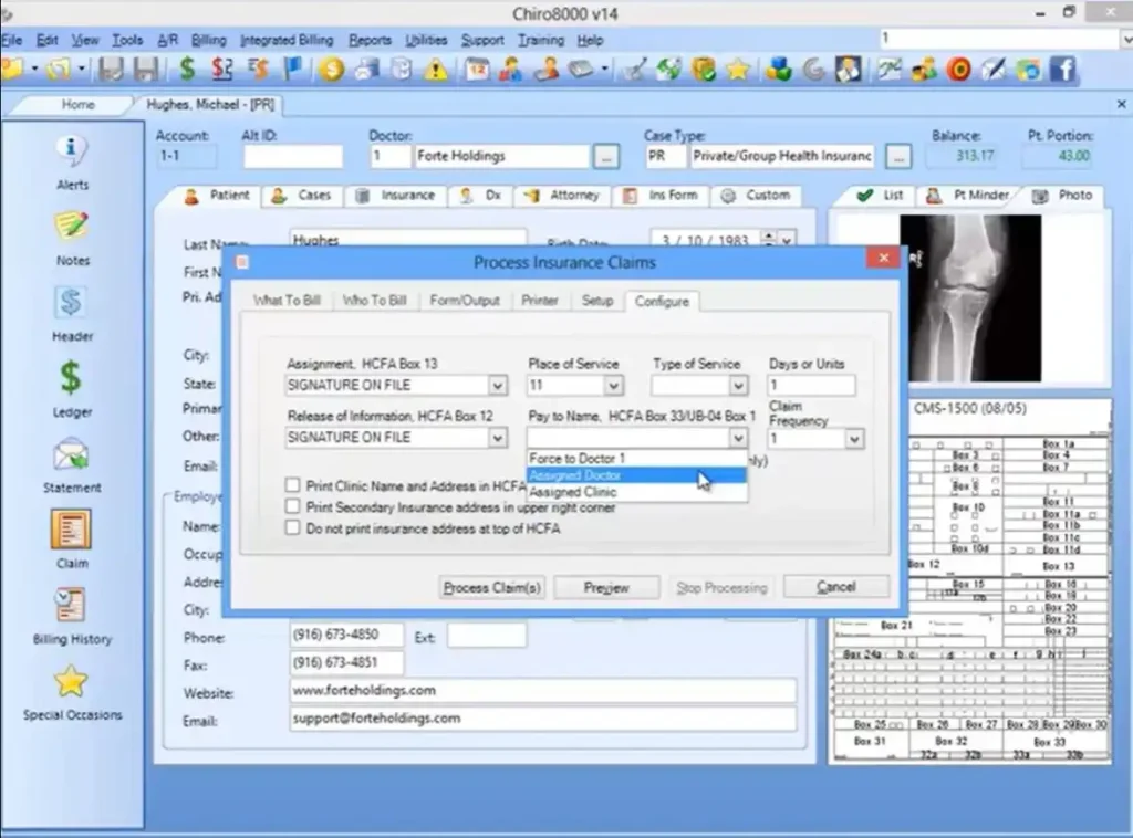 Chiro8000 Chiropractic Software EHR and Practice Management Software