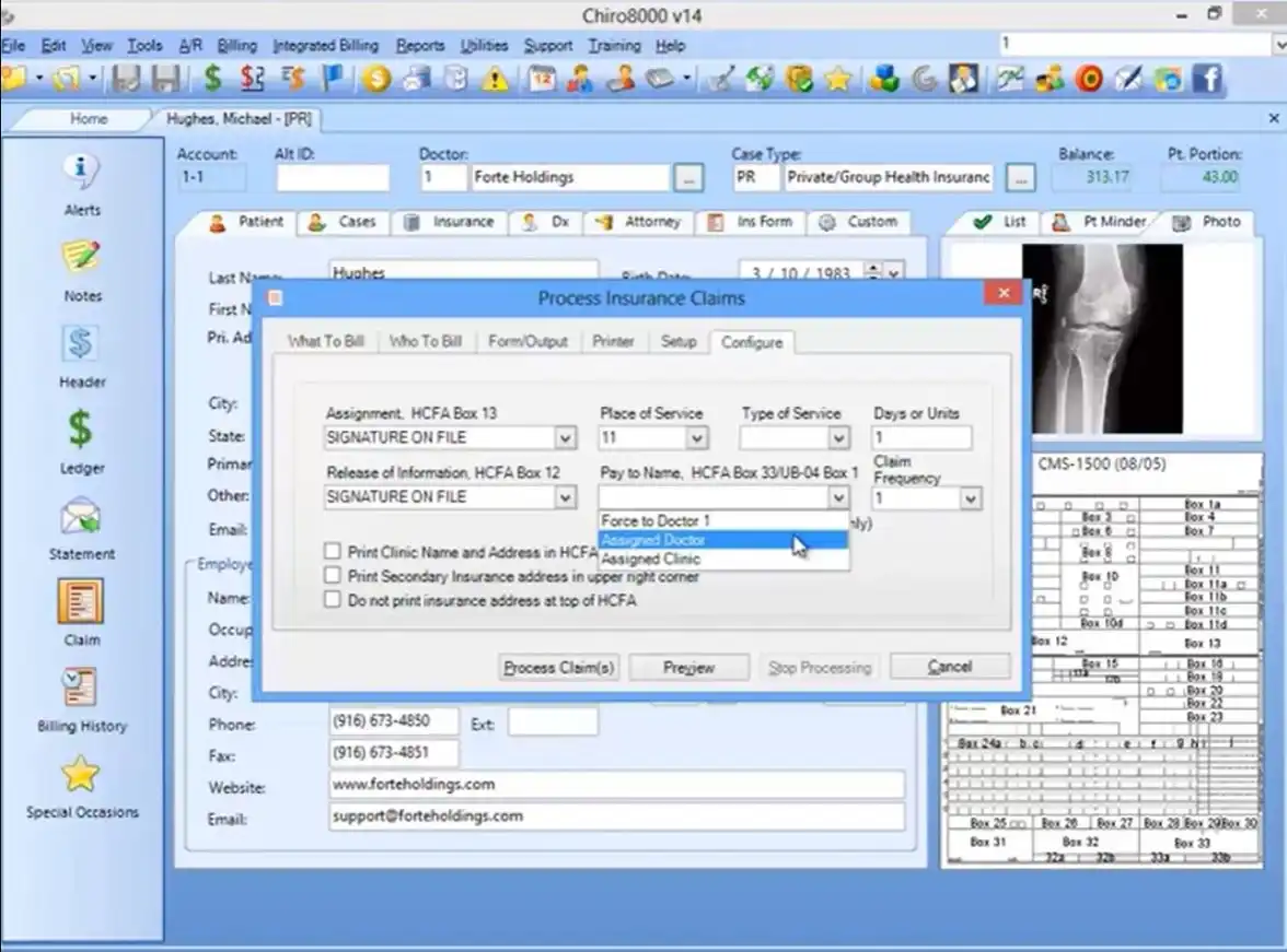 Chiro8000 Chiropractic Software EHR and Practice Management Software