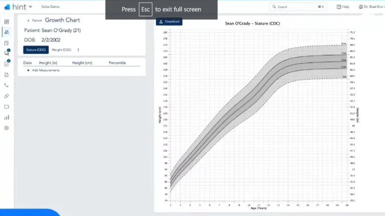 Hint Health EMR Software - reporting and analytics EHR software
