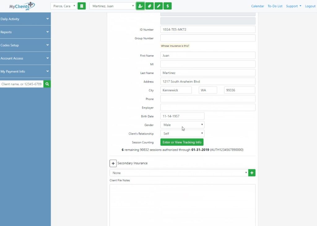 My Clients Plus EHR Software EHR and Practice Management Software