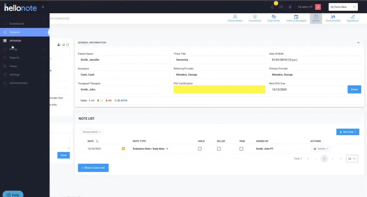 HelloNote EMR Software EHR and Practice Management Software