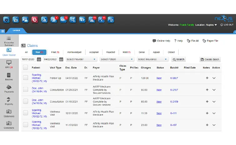 Nexus Clinical EMR Software EHR and Practice Management Software