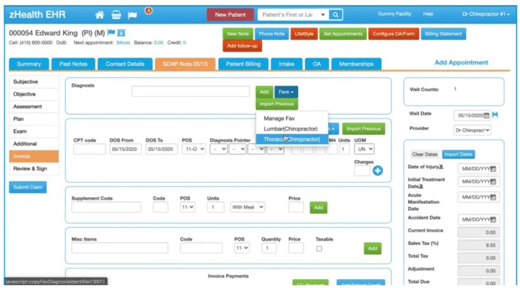 zHealth EHR Software EHR and Practice Management Software