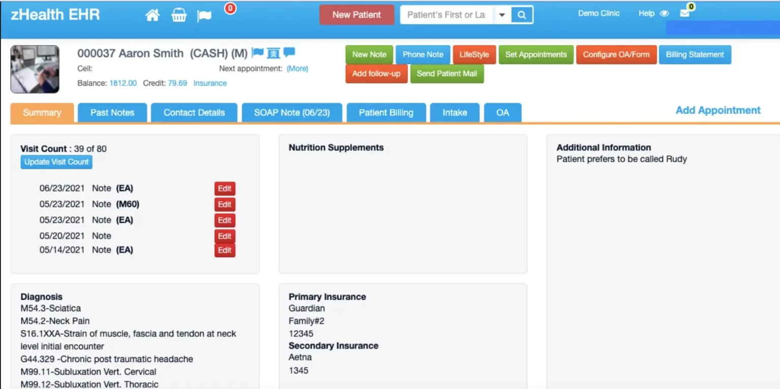 zHealth EHR Software EHR and Practice Management Software