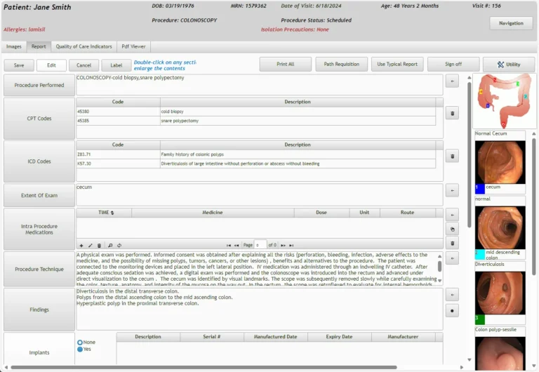 EndoVault-EHR-Software-Procedure-Reports-by-EndoSoft