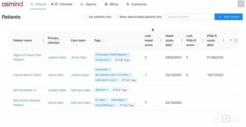 Osmind EHR Software EHR and Practice Management Software