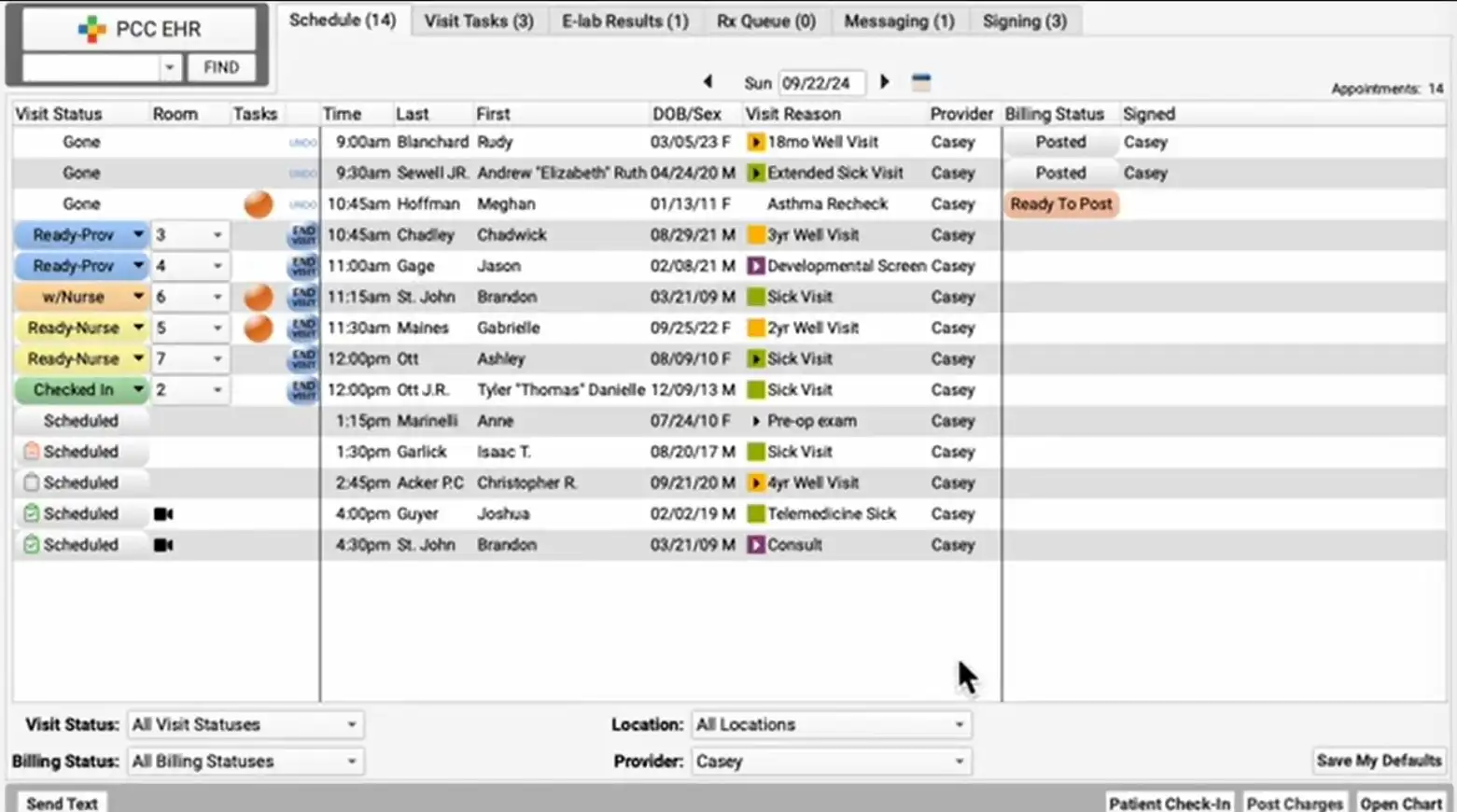 PCC Pediatric EHR Solutions EHR and Practice Management Software