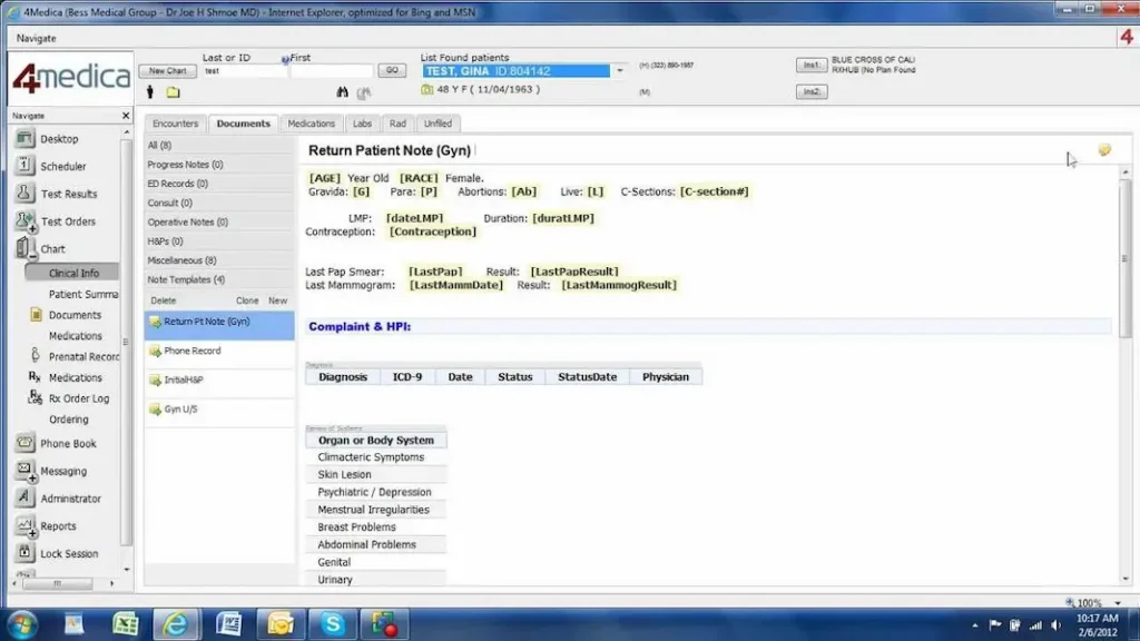 4Medica iEHR Software EHR and Practice Management Software