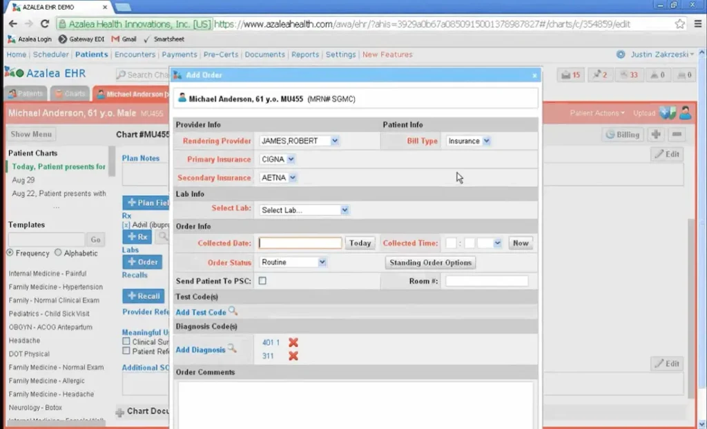 Azalea Health EHR Software EHR and Practice Management Software