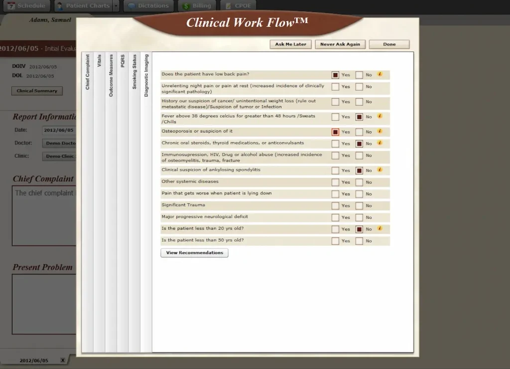 BackChart EMR Software EHR and Practice Management Software