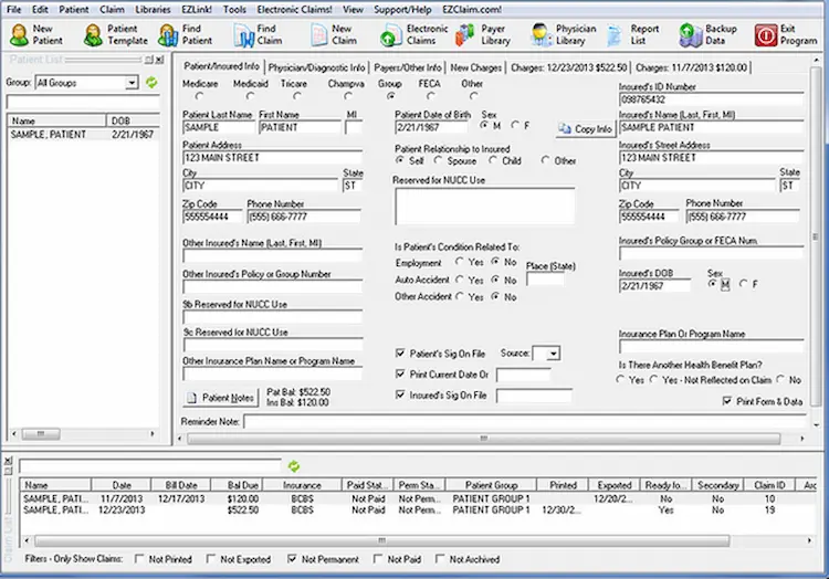 EZClaim Medical Billing Software EHR and Practice Management Software
