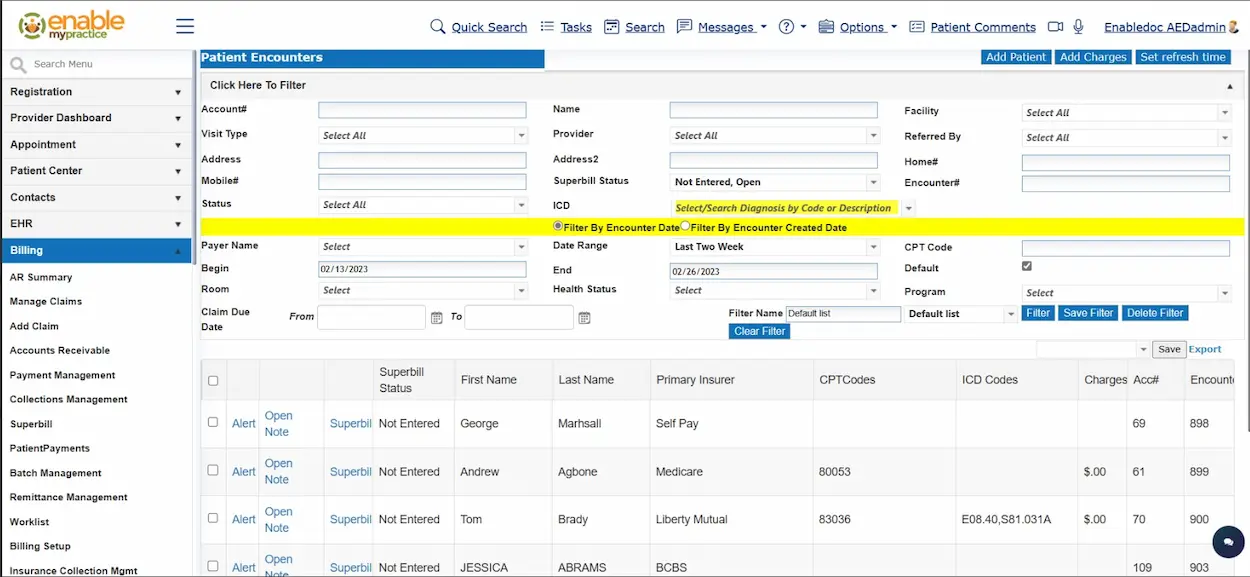EnableDoc EMR Software EHR and Practice Management Software