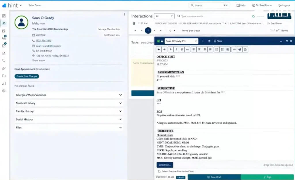 Hint Health EMR Software EHR and Practice Management Software