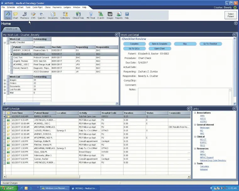 MOSAIQ EMR Software EHR and Practice Management Software