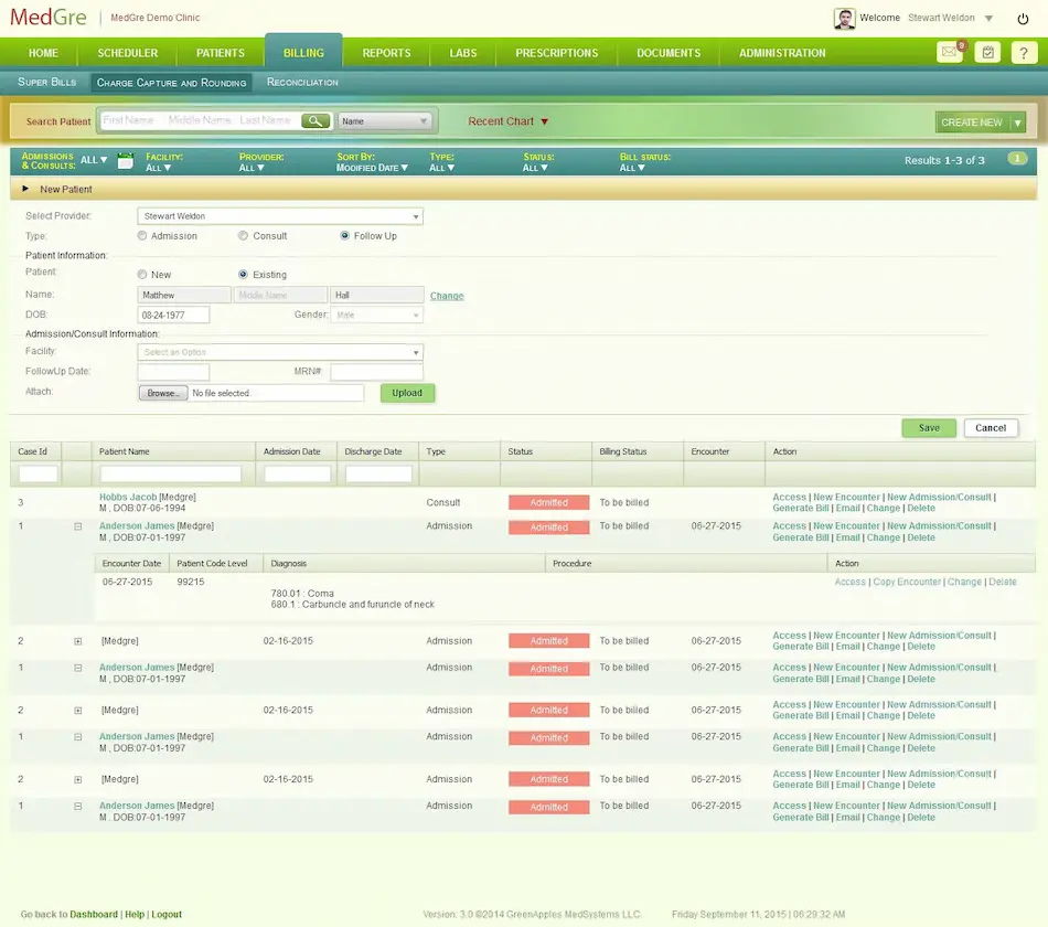 Medgre EHR Software EHR and Practice Management Software