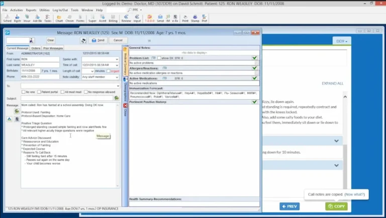 Office-Practicum-EHR-Practice-Management-Software-Message