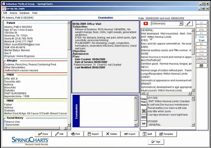 SpringChart EMR Software EHR and Practice Management Software