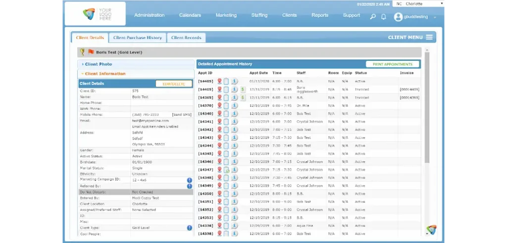 AestheticsPro Online EMR Software EHR and Practice Management Software
